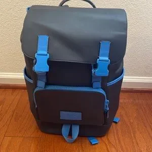 Coach | Bags | Coach Backpack Leather Misnight Navy Racer  display picture 2